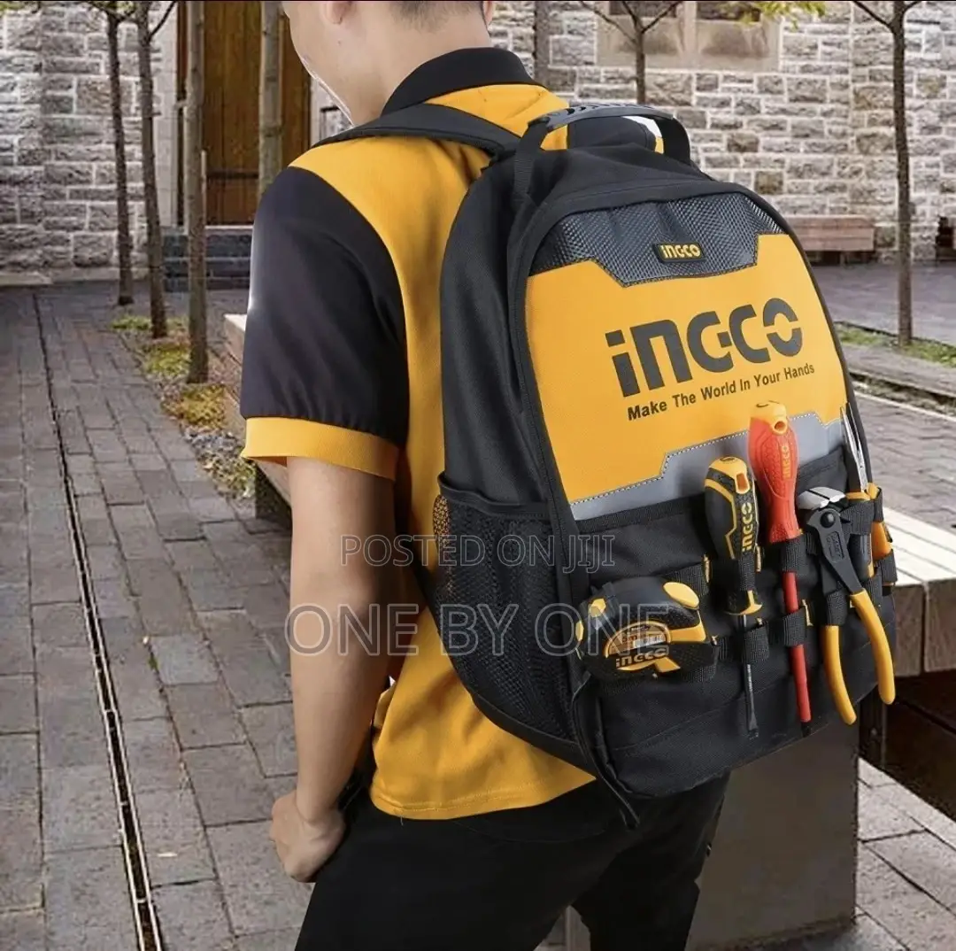 INGCO Tool Backpack,Tool Bag With Laptop Compartment