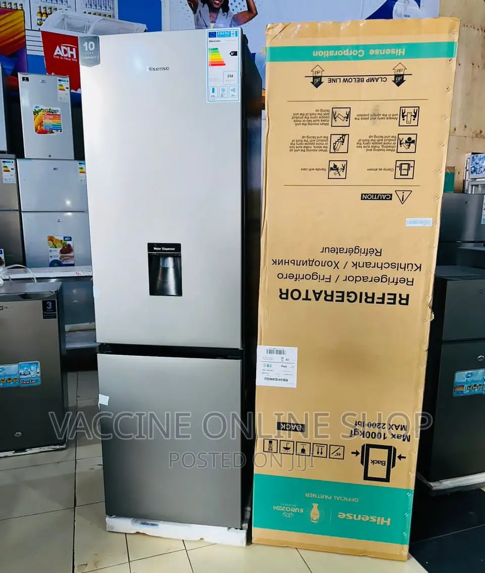 Hisense 341L Double Door Fridge WTH Water Dispenser (HOH)8#