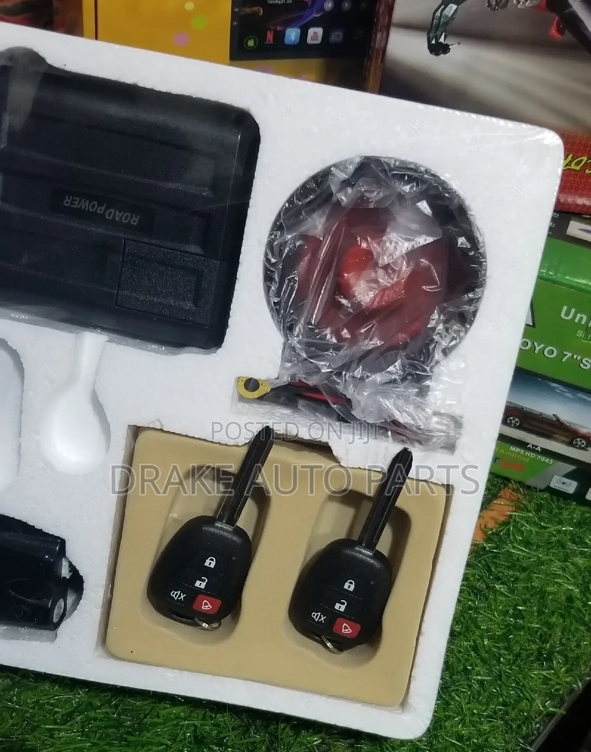 Original Key and Remote Alarm System for All Cars Availabl>/