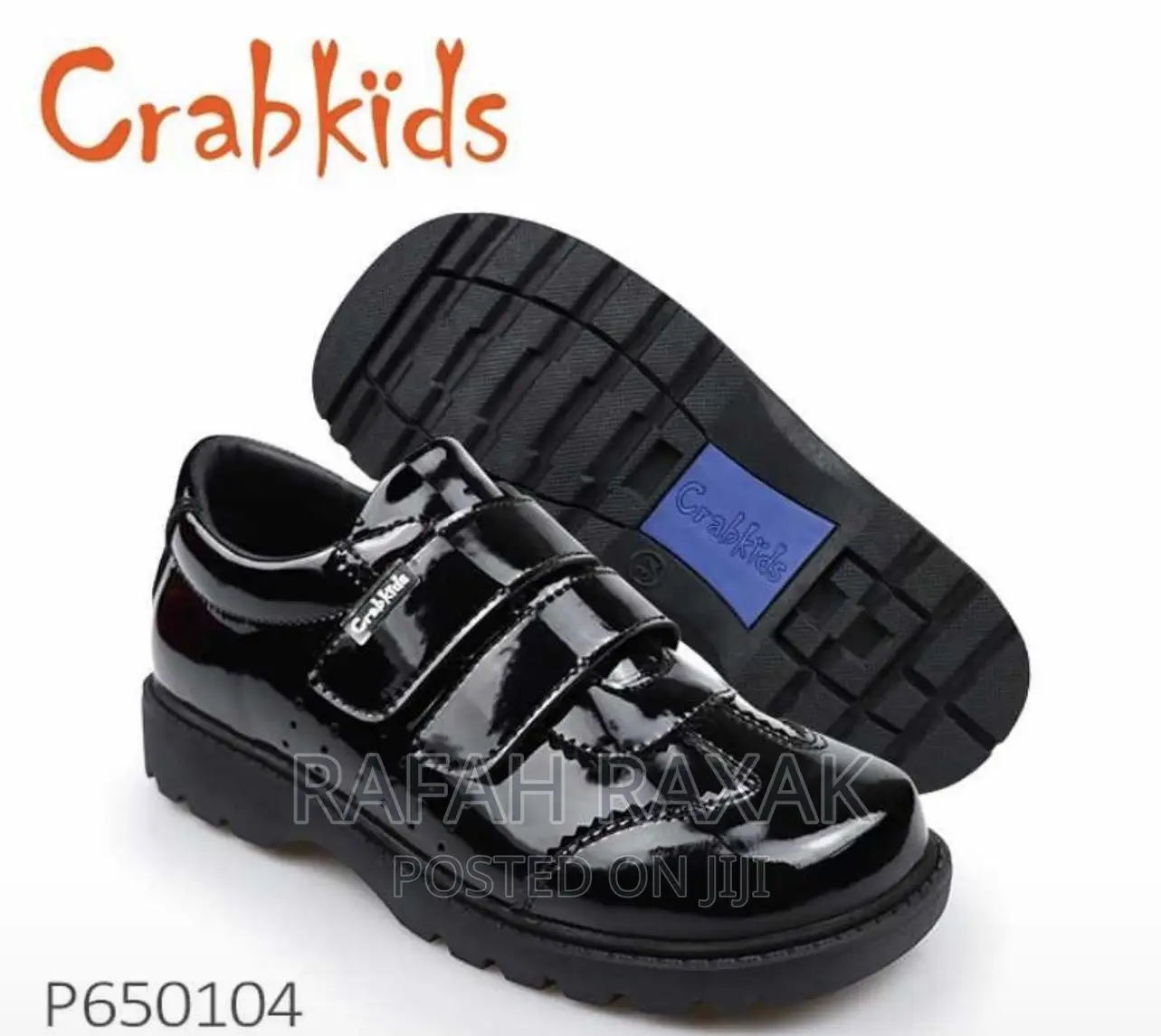 Original Black Crab Kids School Shoes