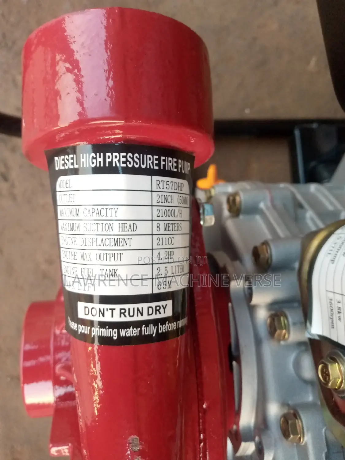 Diesel High Pressure Water Pump