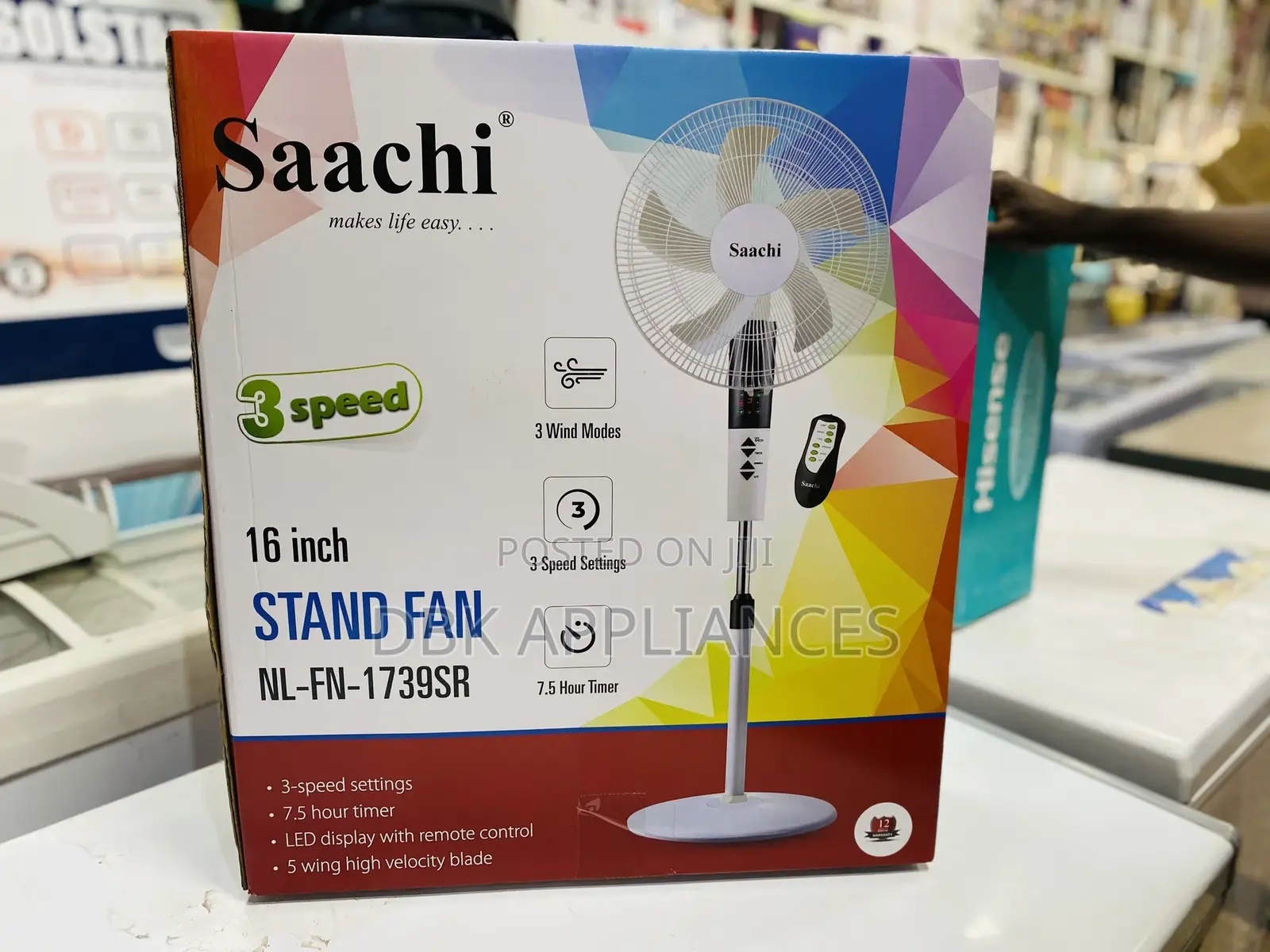 Saachi Stand Fans With Remotes Available Beyi Powa