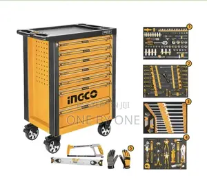 Ingco Roller Hand Tool Set Drawer With 162 PCS
