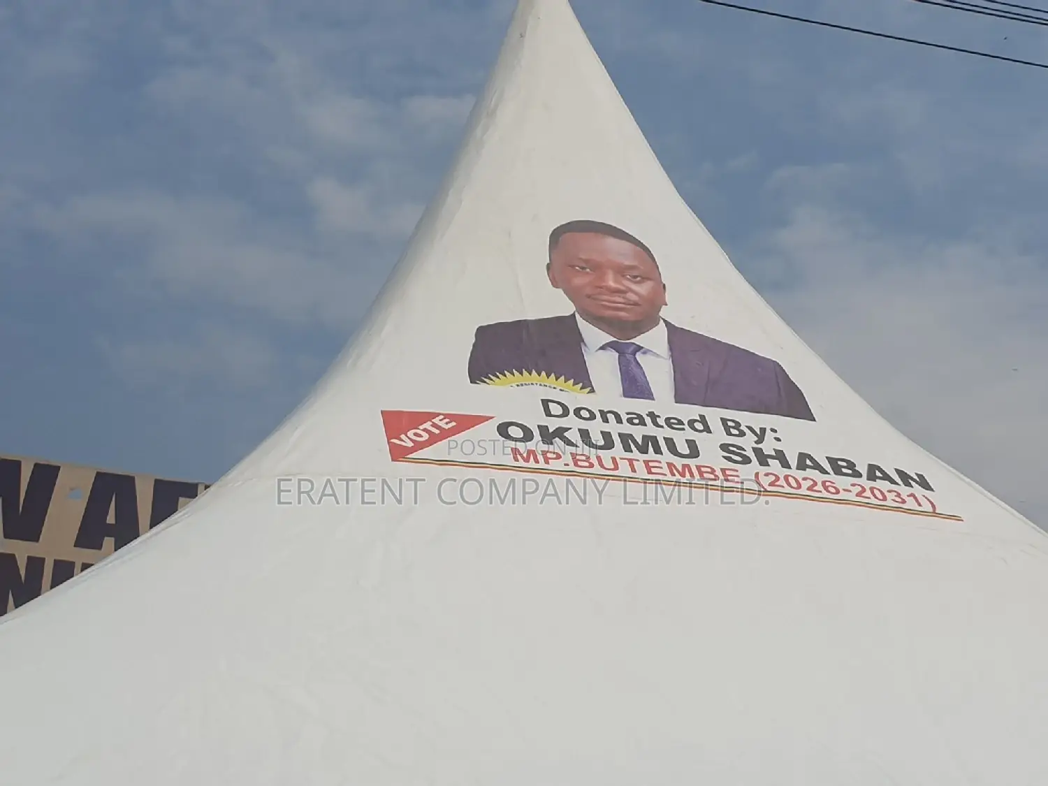 50 Seater Tent Branded With Your Logo