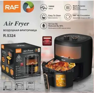 RAF 6 Litres Healthy Oil Free Air Fryer – R.5324 – Black