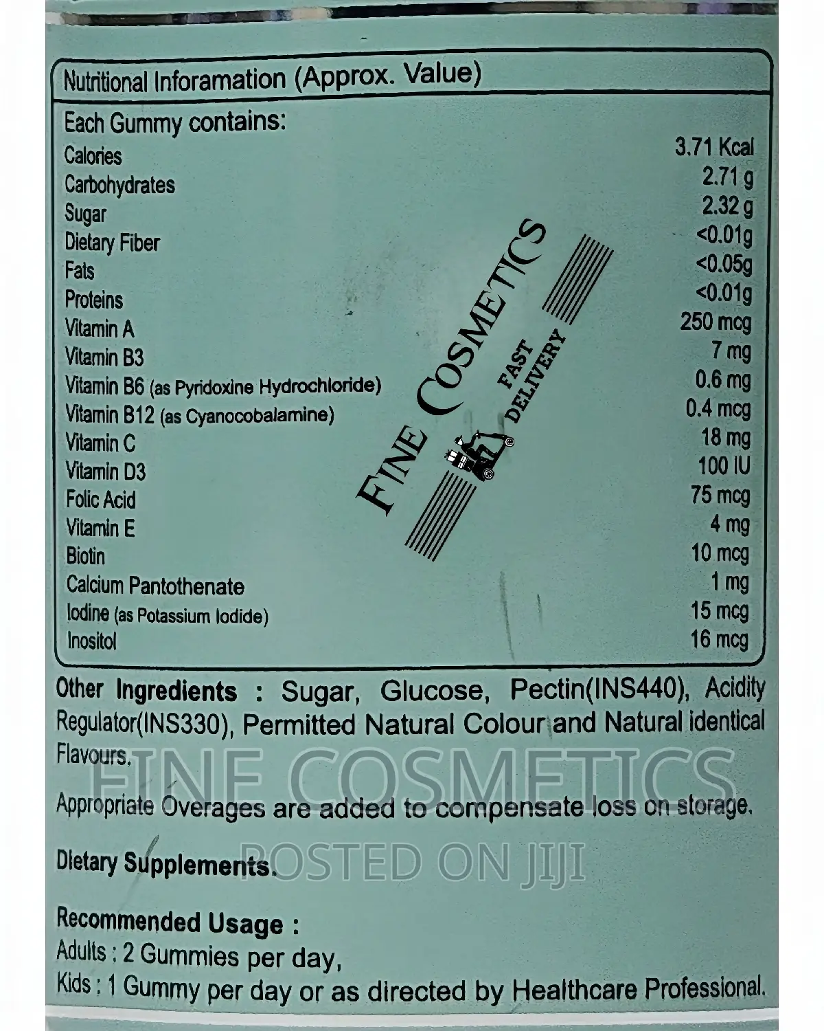 BRAIN BOOSTER GUMMIES Multivitamin Immune/Memory Los Support
