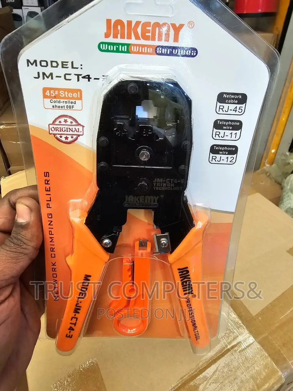 Jakem Networking Crimping Tool Jm-Ct4-E