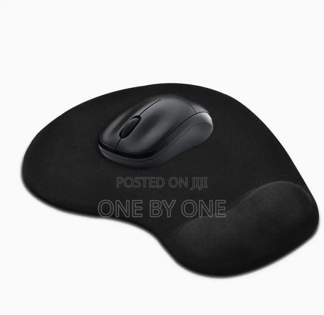 Mouse Pad With Gel Wrist Rest Support, Rubber Base Mouse Pad