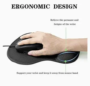 Mouse Pad With Gel Wrist Support Ergonomic Mouse Non Slip
