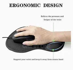 Mouse Pad With Gel Wrist Support Ergonomic Mouse Non Slip