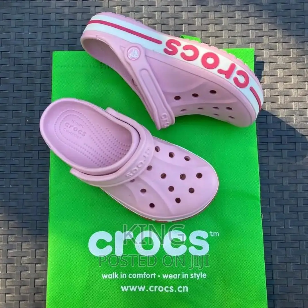 Pink New Crocs