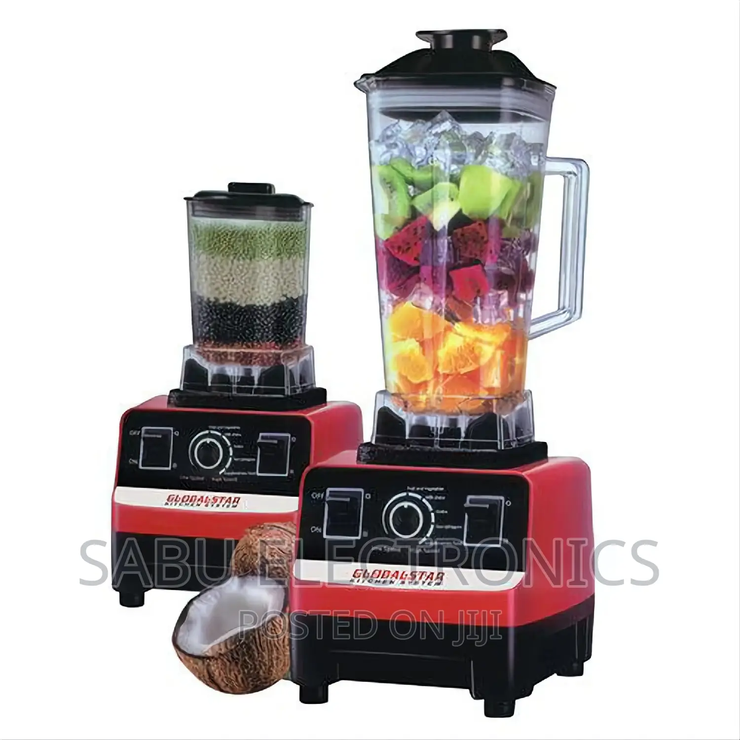 Commercial Juice Blender 2 L - 2in1 |GS-1589| Red Black