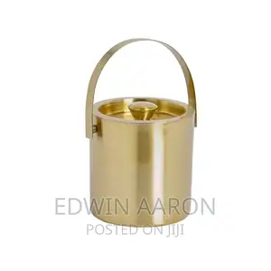 Stainless Steel Gold Ice Bucket