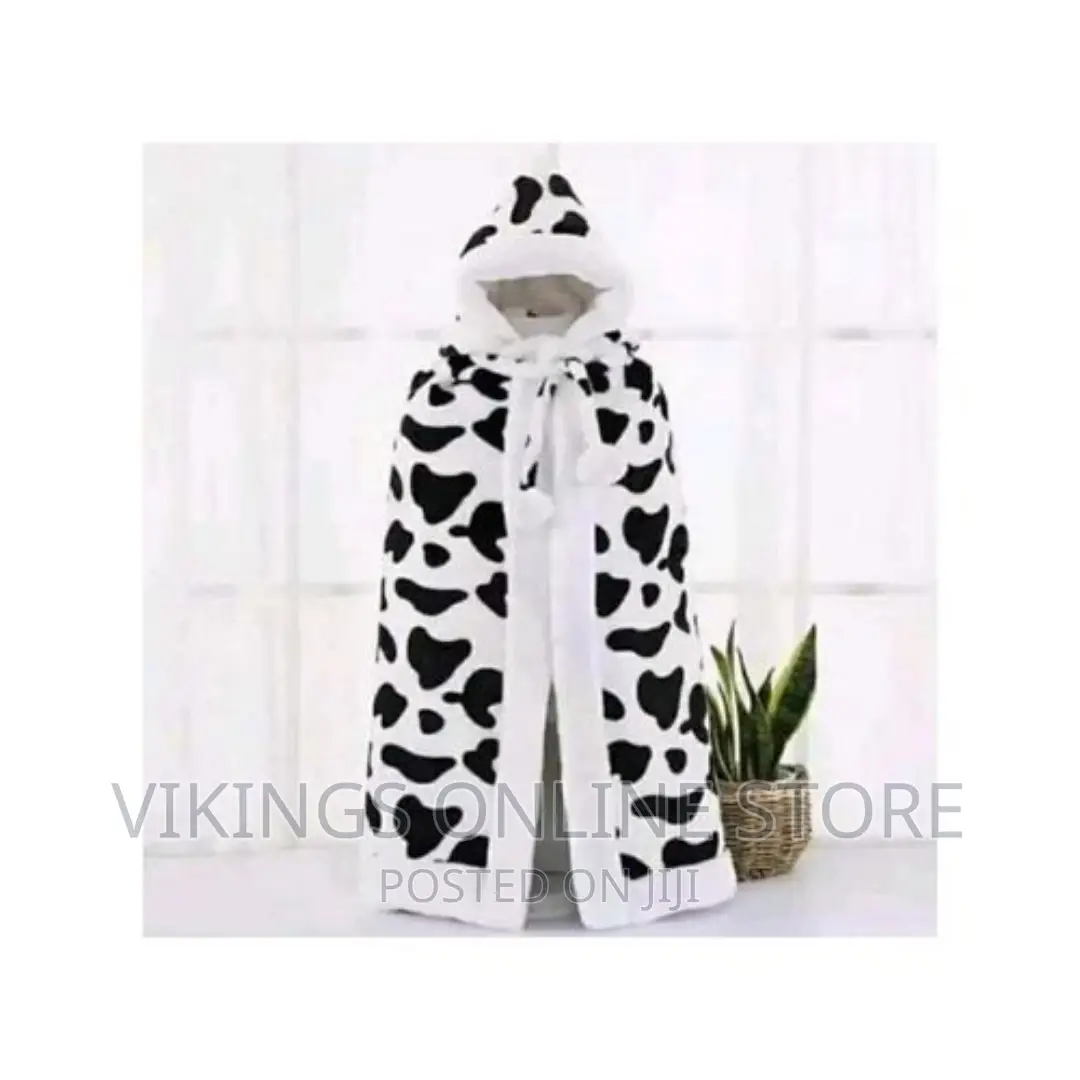 Baby Shawl Receiver Blanket – White Animal Print