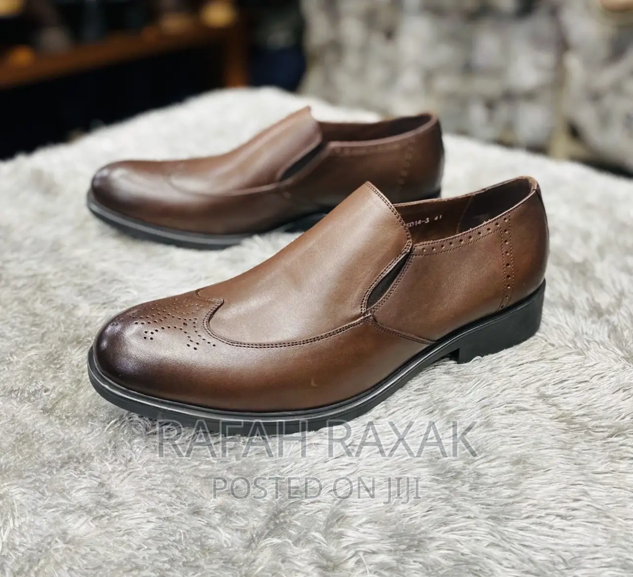 Original Men’S Brown Clarks Oxford Gentle Leather Shoes