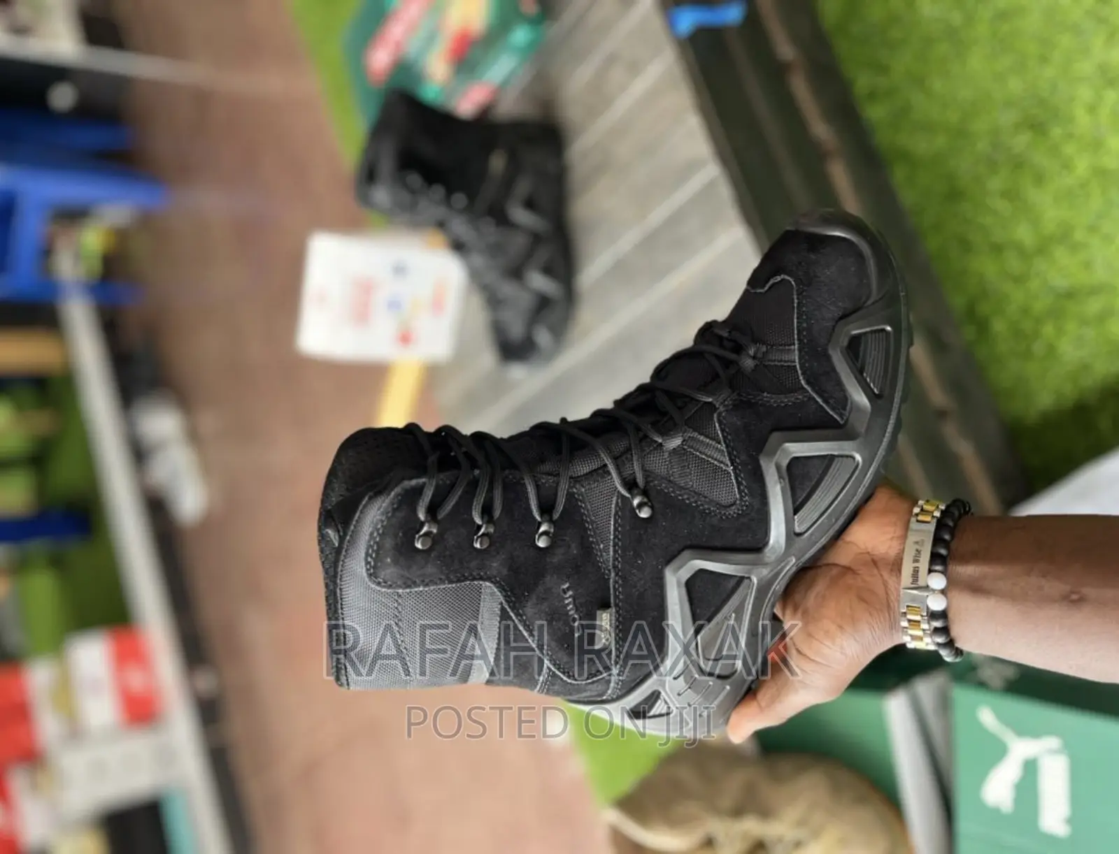 Original Black Lowa Jungle Desert High Top Boots