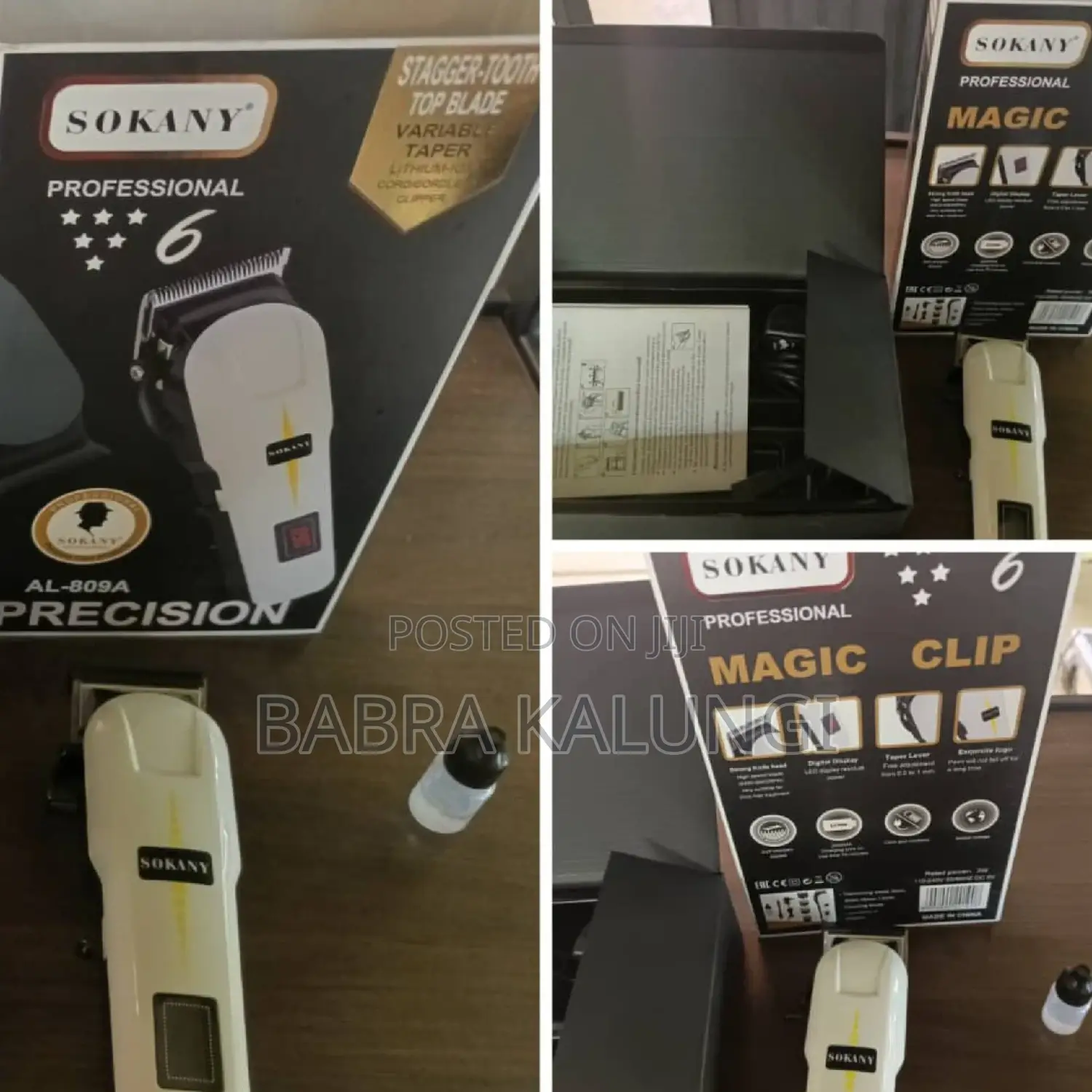Electric Sokany Rechargeable Hair Clipper