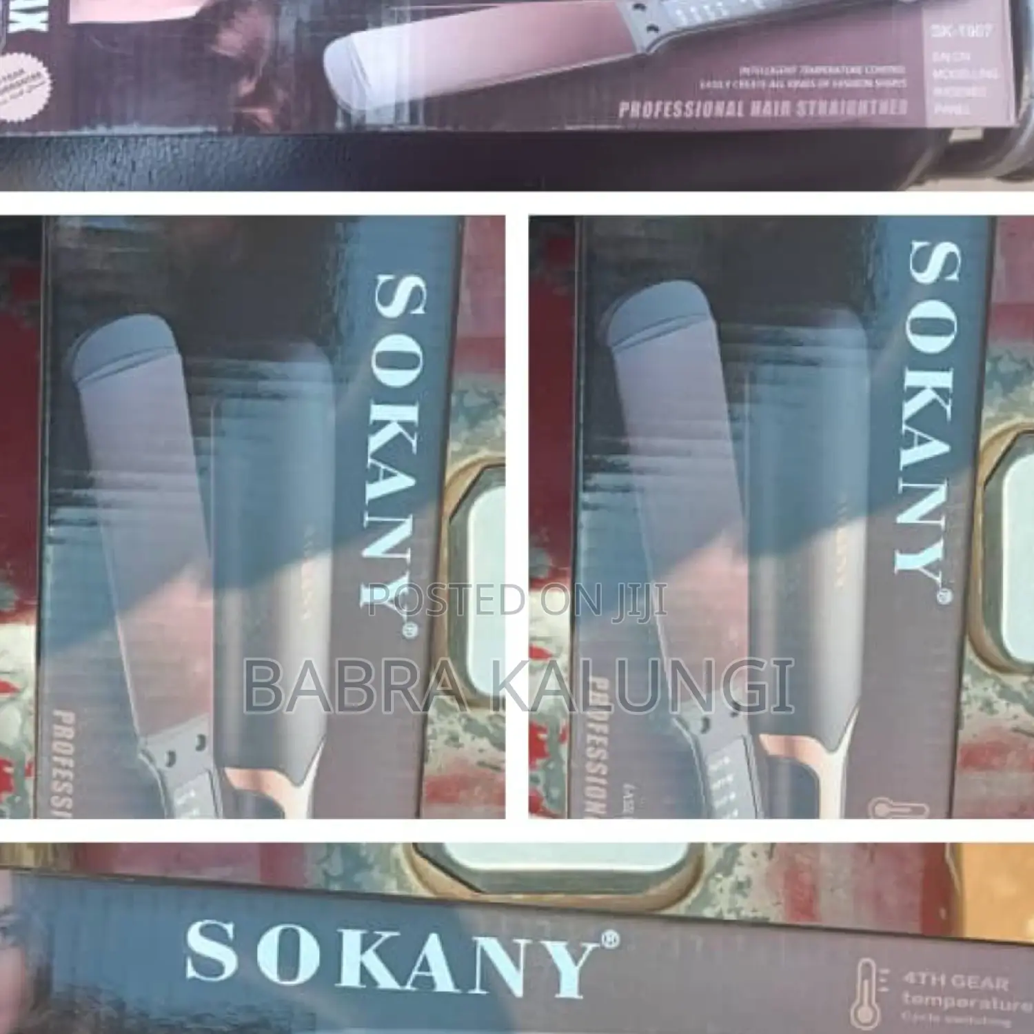 Electric Sokany Hair Straightener Brush