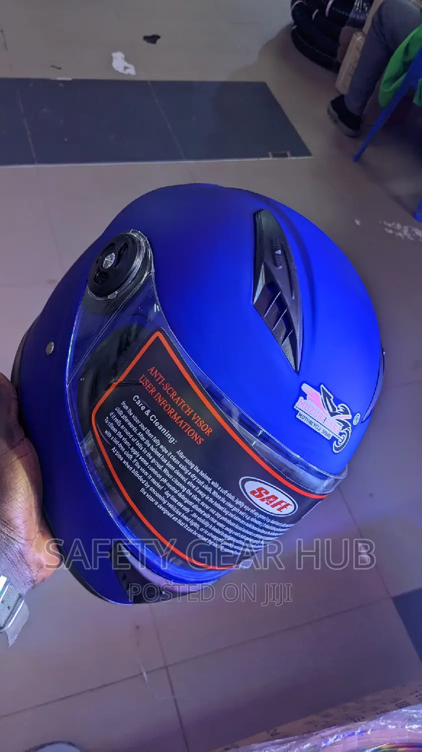 Blue Helmet (Riding Helmet)