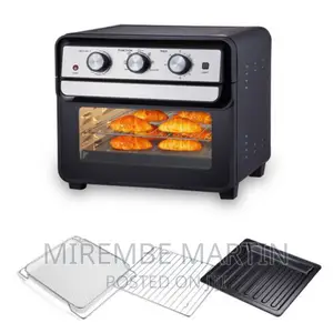 Sonifer 2-in-1 Toaster Air Fryer Oven 22L, Black