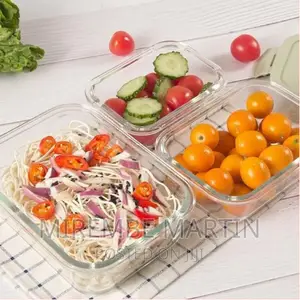 3 Piece Food Safe Microwave Oven Safe Glass Bowls