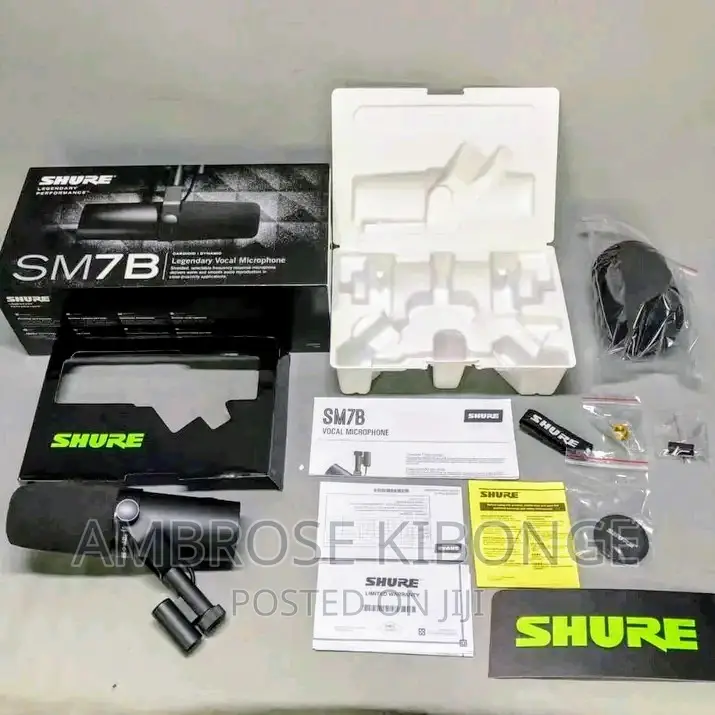 Clear Sound Full Pack SHURE SM7B Condenser Studio Microphone