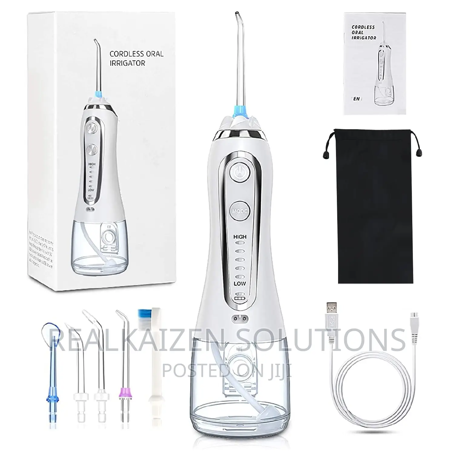 Cordless Rechargeable Oral Dental Water Floss Irrigator