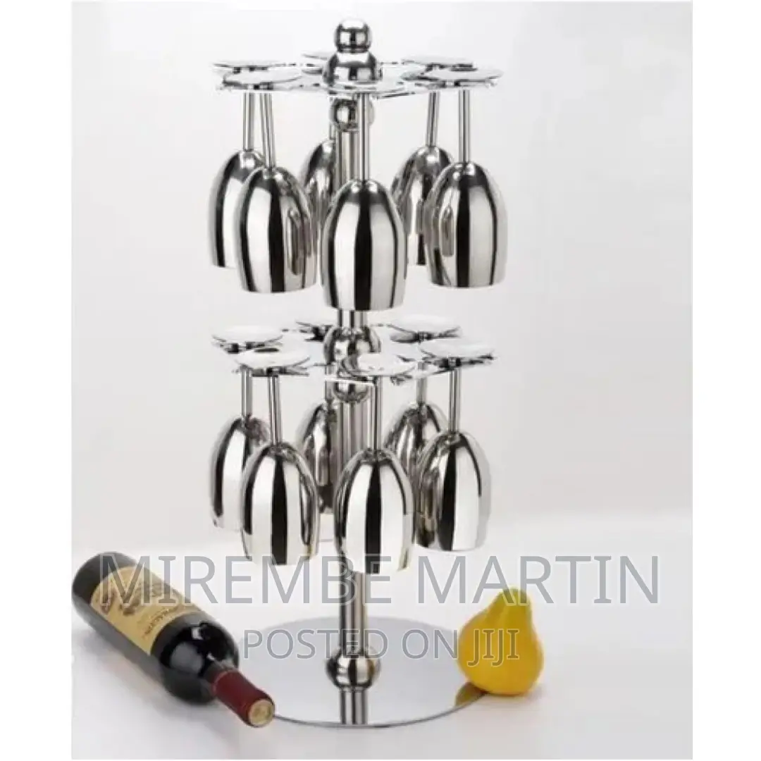 Wine Glass Cup Holder Drying Rack Stand Storage