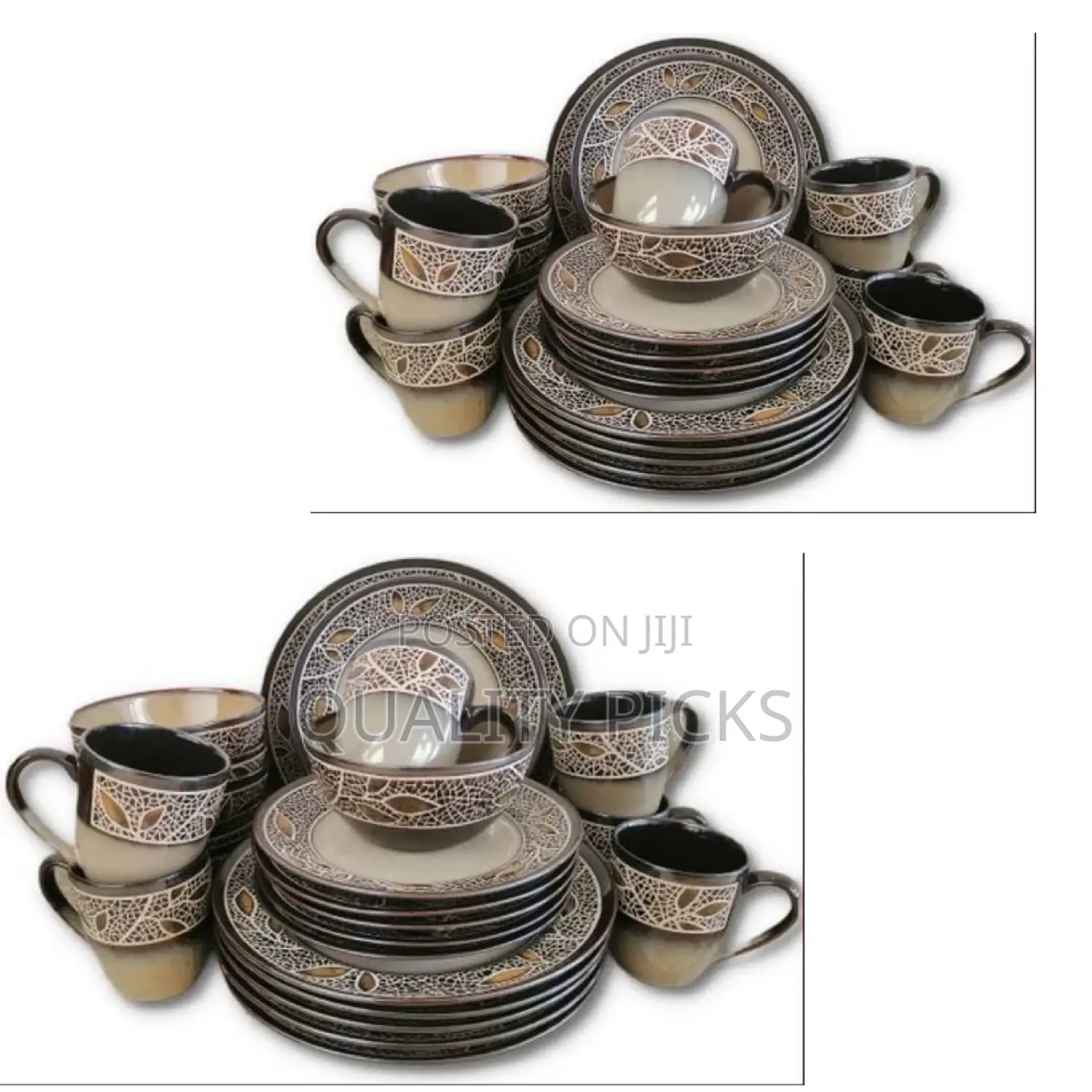 Brand Leaf Design Dinner Set