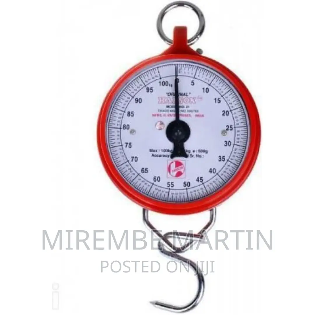 Hanson Heavy Duty Portable, Hook Type 100kg Weighing Scale