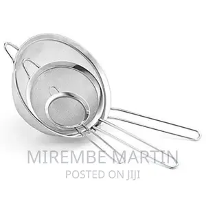 3pcs Big Sieves Fine Mesh Food, Juice Strainers