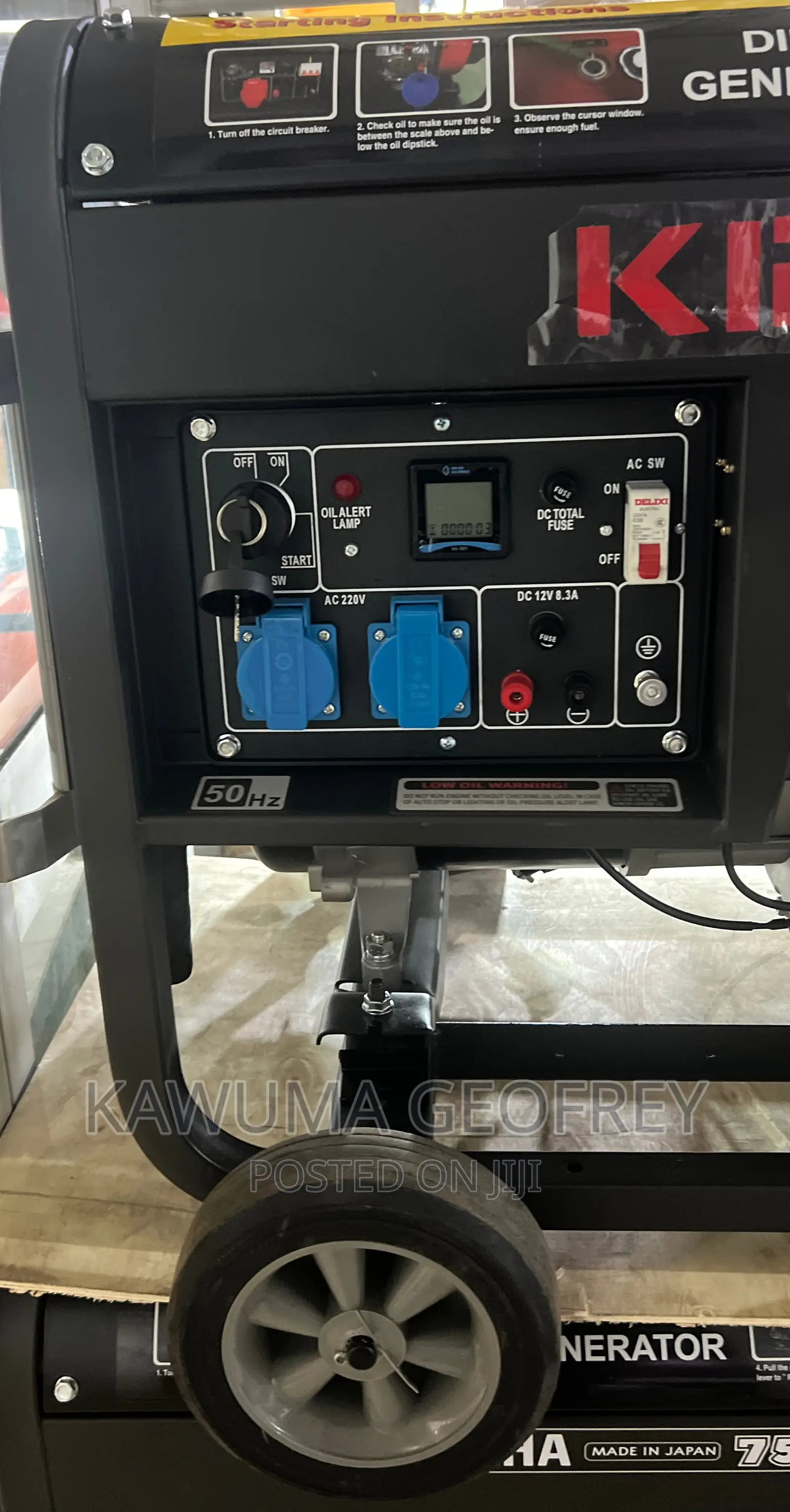 Kipor Open Diesel Generator 8kva