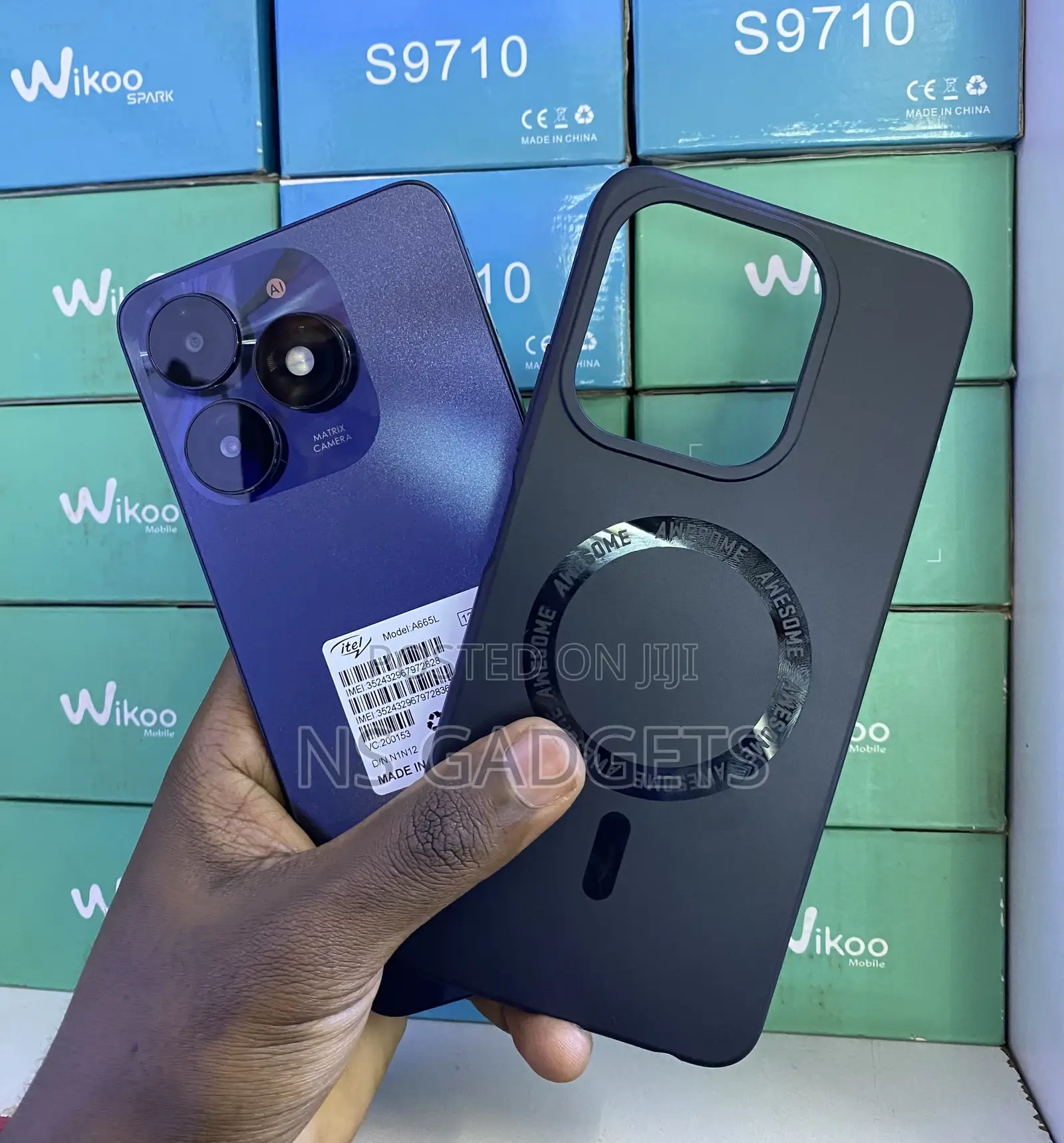 New Itel A70 128 GB Black