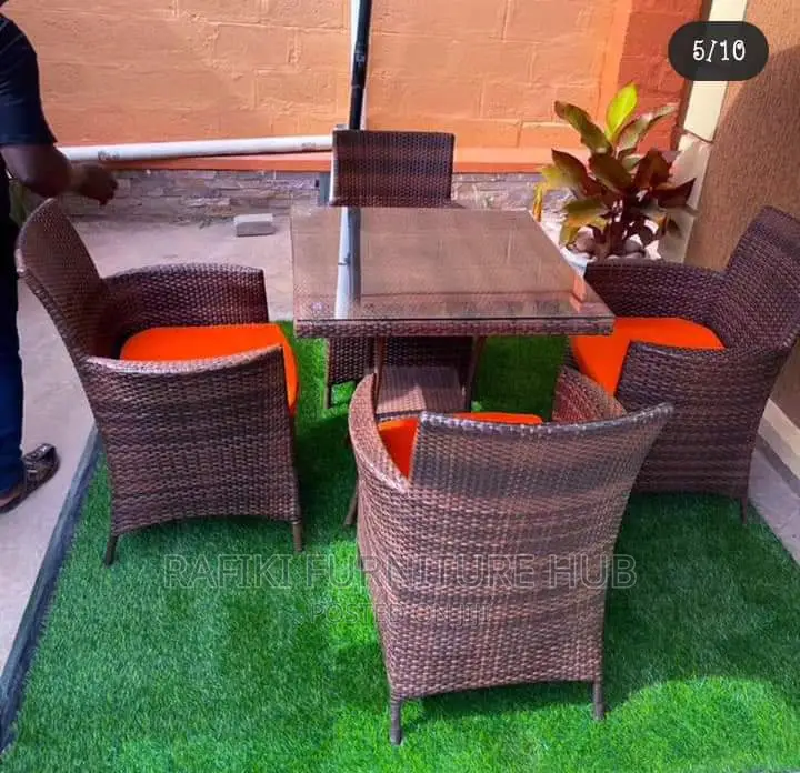 Rattan Set Chairs 4 Seaters