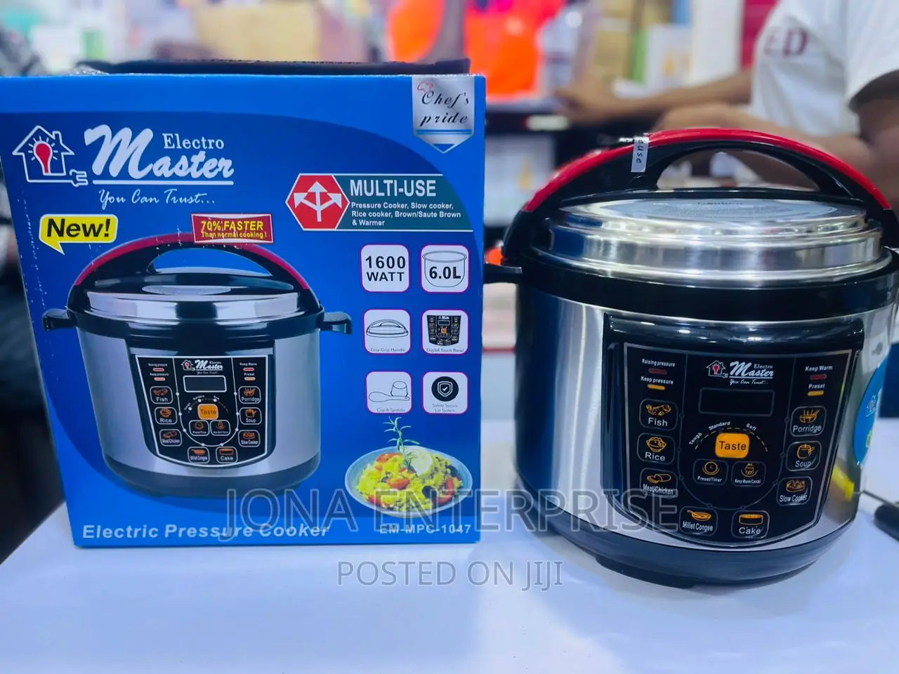 Master Electric Pressure Cooker 6l