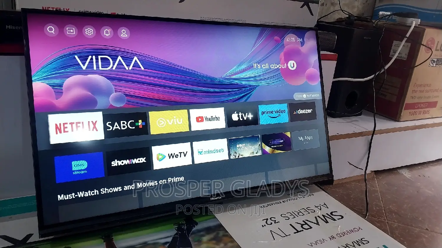 32 Inches Led Hisense Smart Digital Flat Screen Flameless.