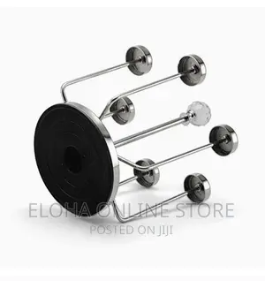 Rotating Stainless Steel Glass Holder Rack