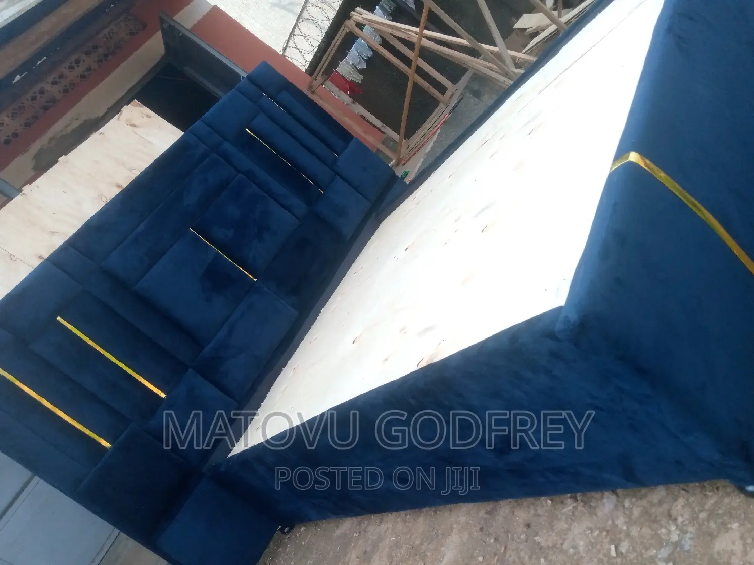 Darkblue 5*6 King Size Bed