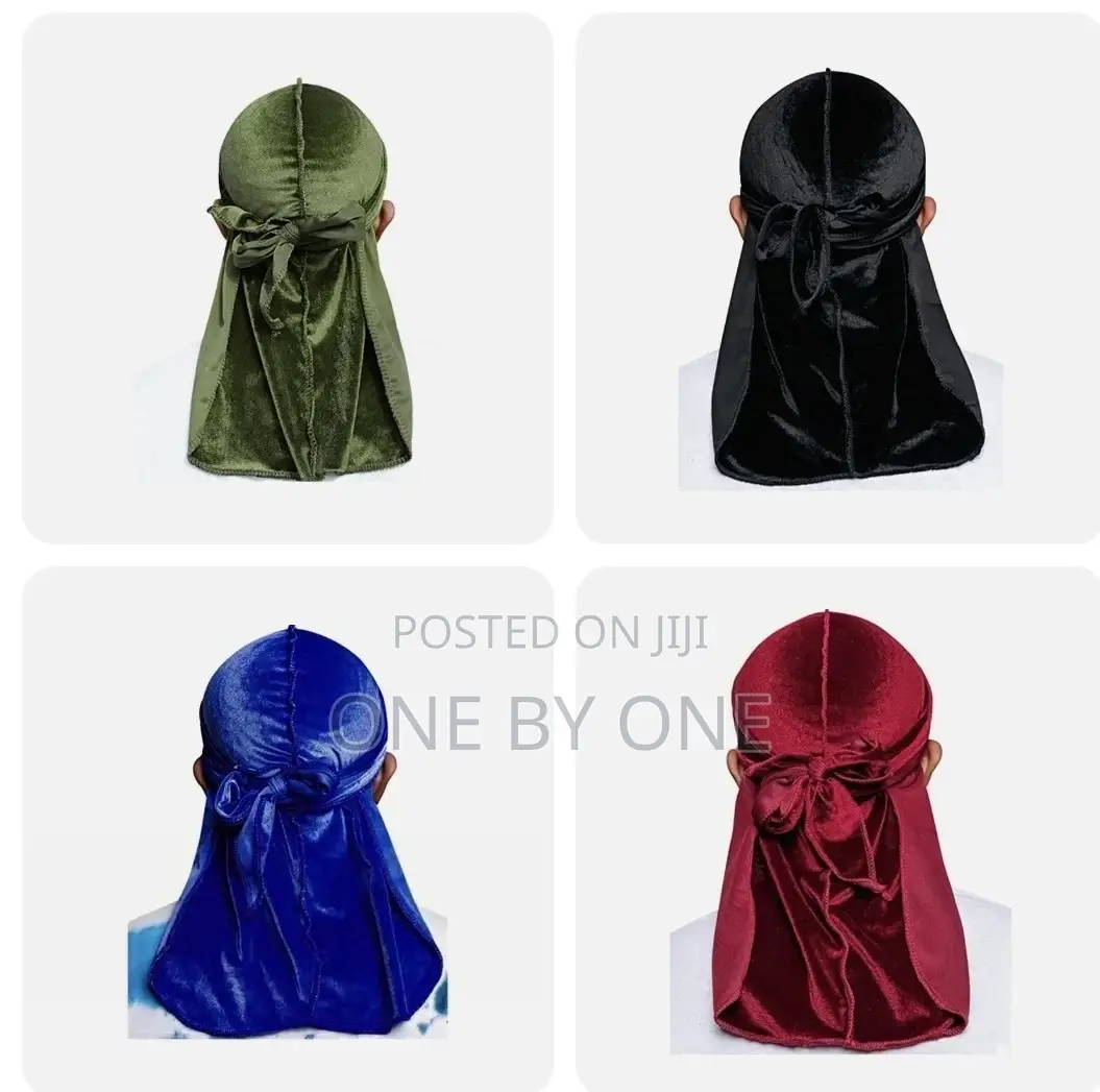 Unisex Women Men Velvet Durag Hat Cap