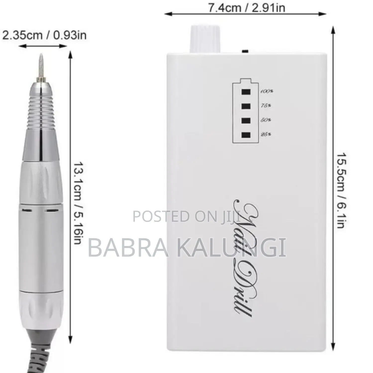 Rechargeable Nail Drill Bit