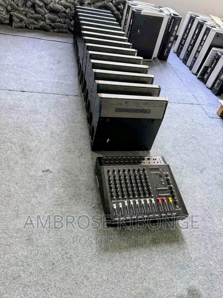 Powered USB 8chan Mixing Console Effects Processor Amp-Mixer