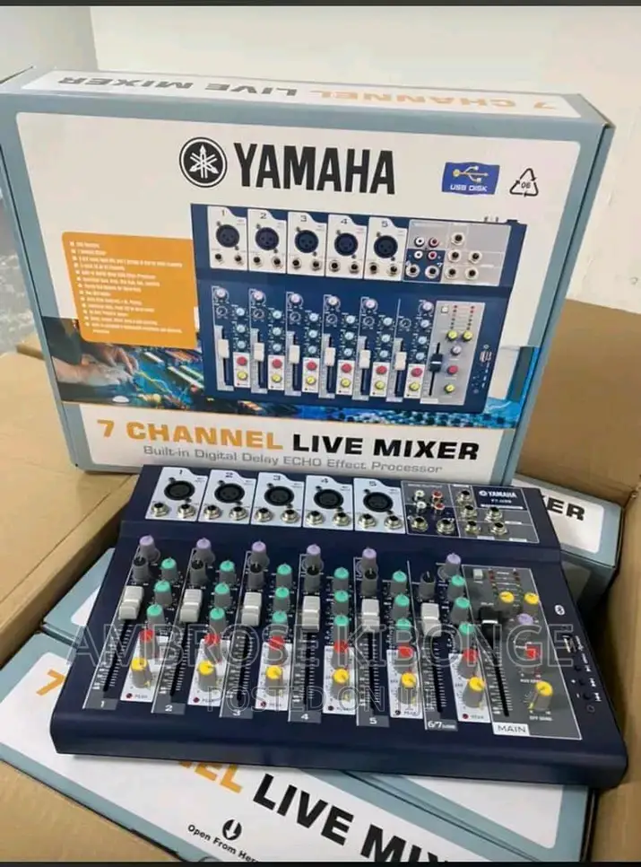 F-7 Live Mixer Built-in Digital Delay ECO Effect Processor.