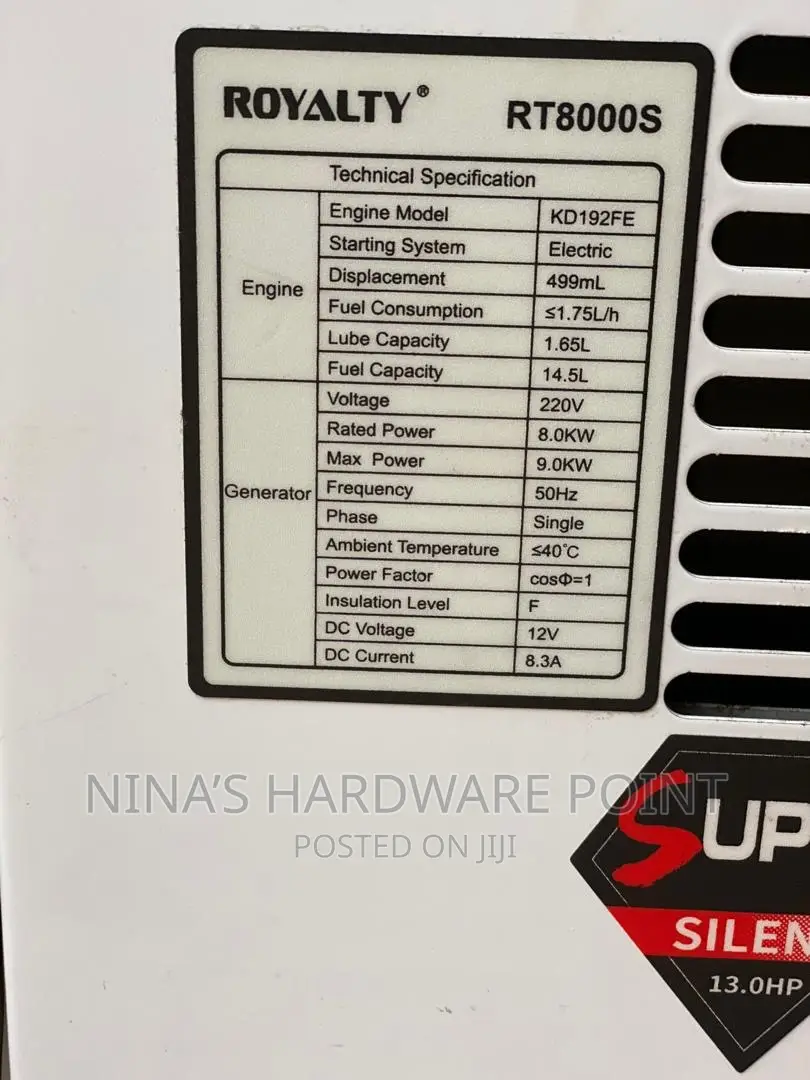 Generator 9kw Box Body (Silent) Japan