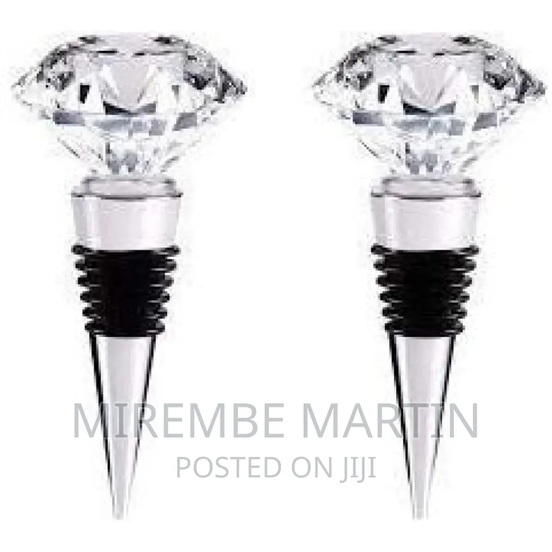 Diamond Crystal Decorative Stainless Steel Champagne Stopper