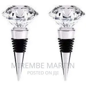 Diamond Crystal Decorative Stainless Steel Champagne Stopper