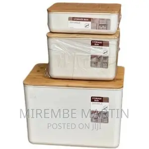 3 Pack Plastic Storage Bins