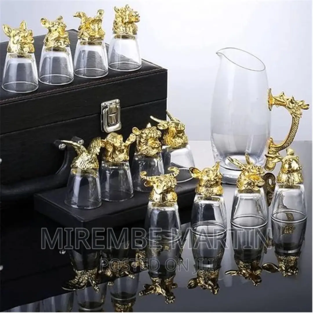 Wine Carafe Twelve Zodiac Signs Tumblers Glasses