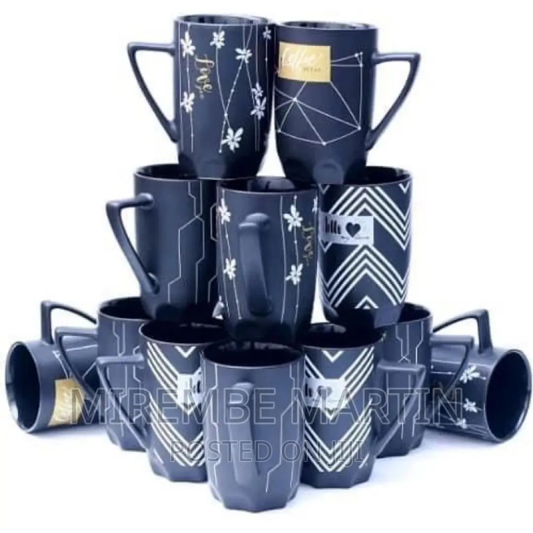 12 Pieces of Multi-Print Coffee Tea Cups Drinking Mugs