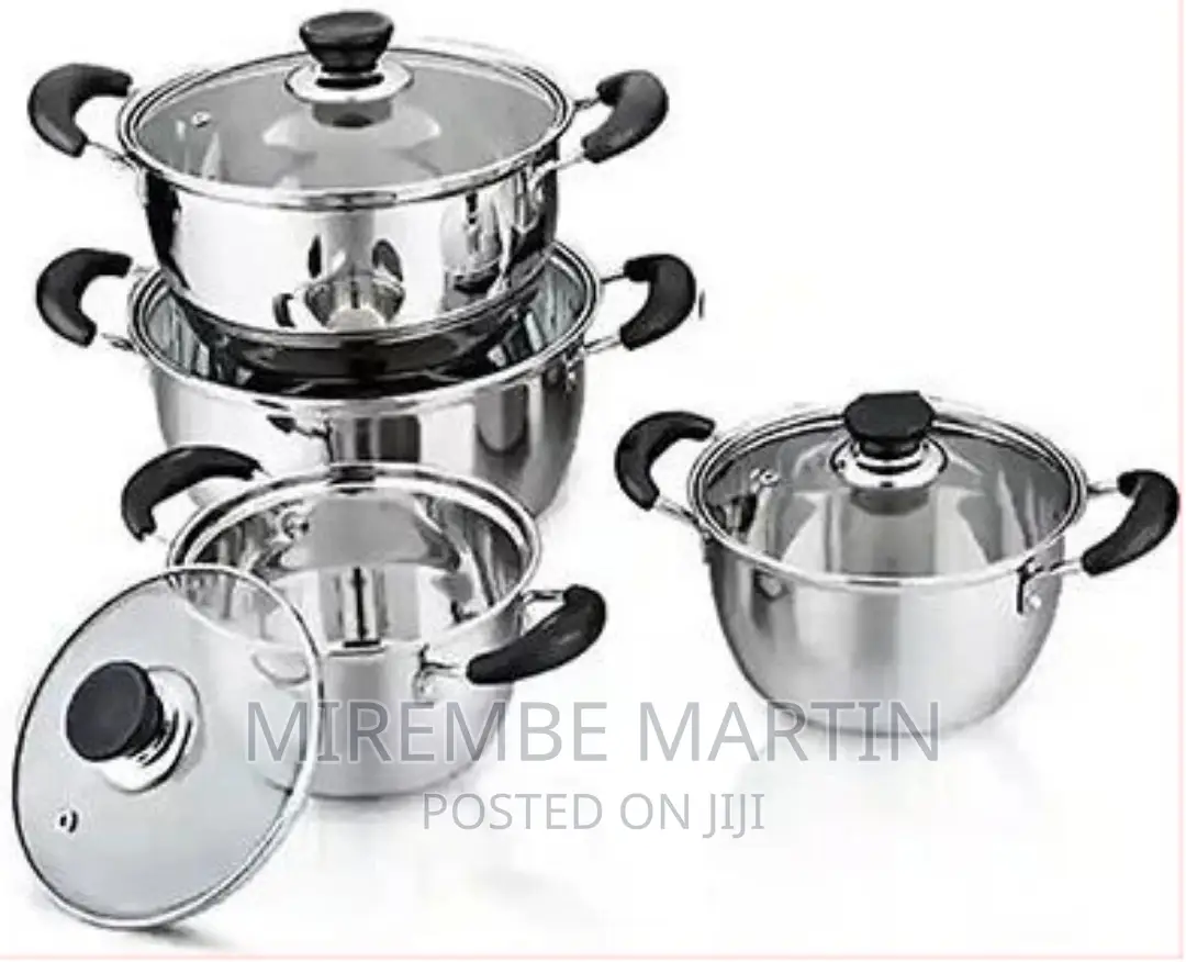 9 Pieces Cookware Set With a Whistling Kettle