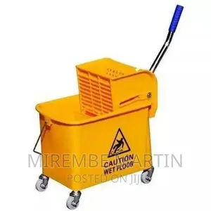 Mop Bucket Side Press Wringer Cleaning